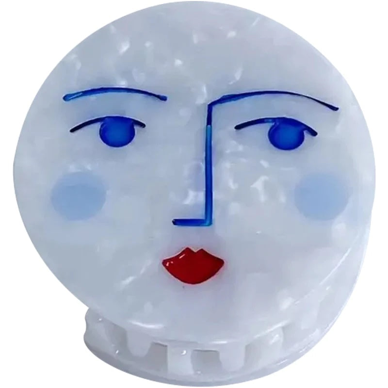Moon Face Hair Claw