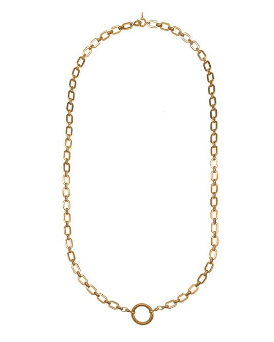 Athena - Flat Oval Convertible Glasses Chain Necklace