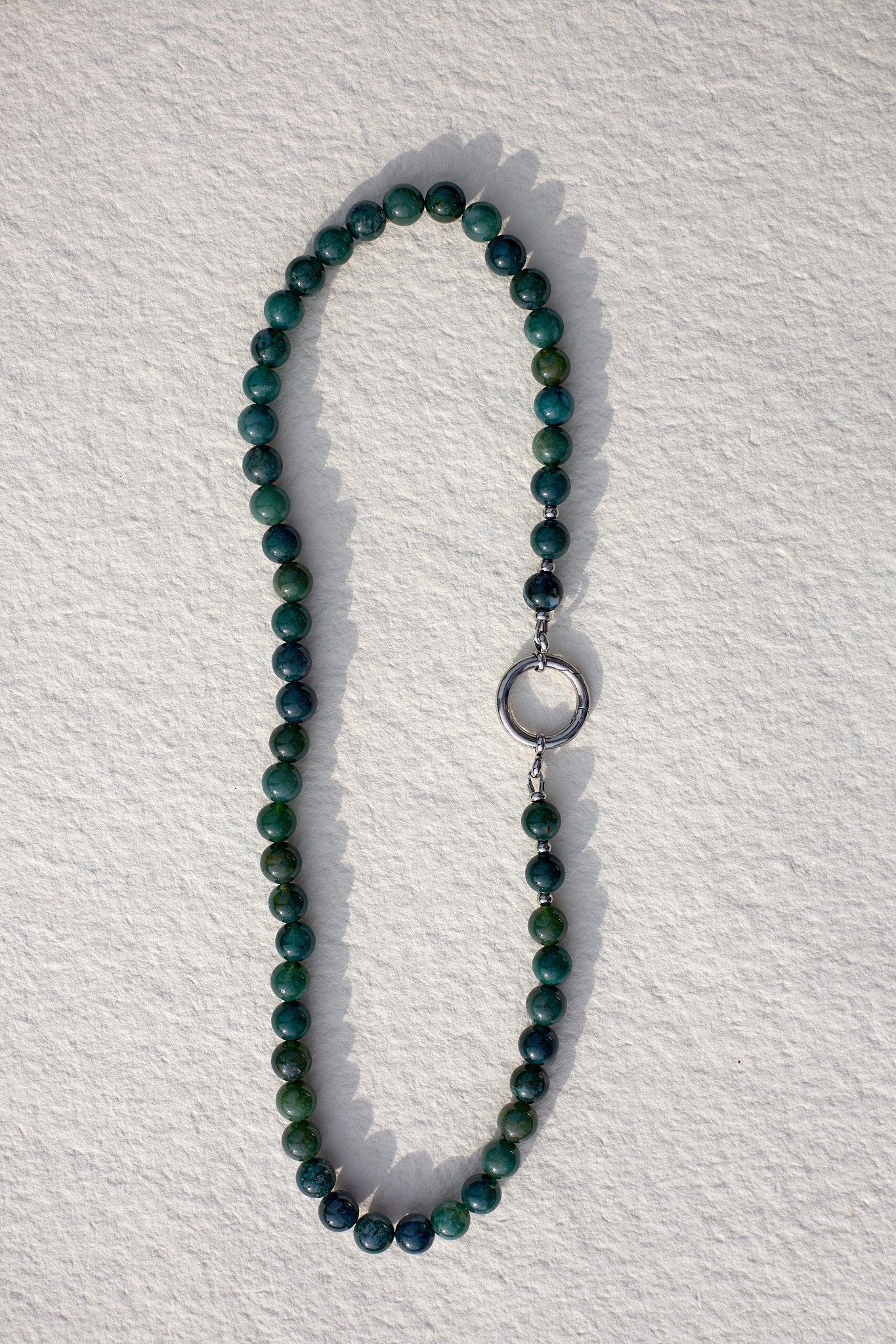 The O Necklace | Indian Agate Small Ball Ball | Glasses Holder