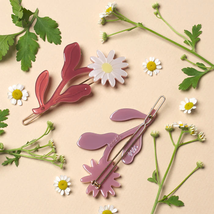 Marguerite Hair Barrette Set