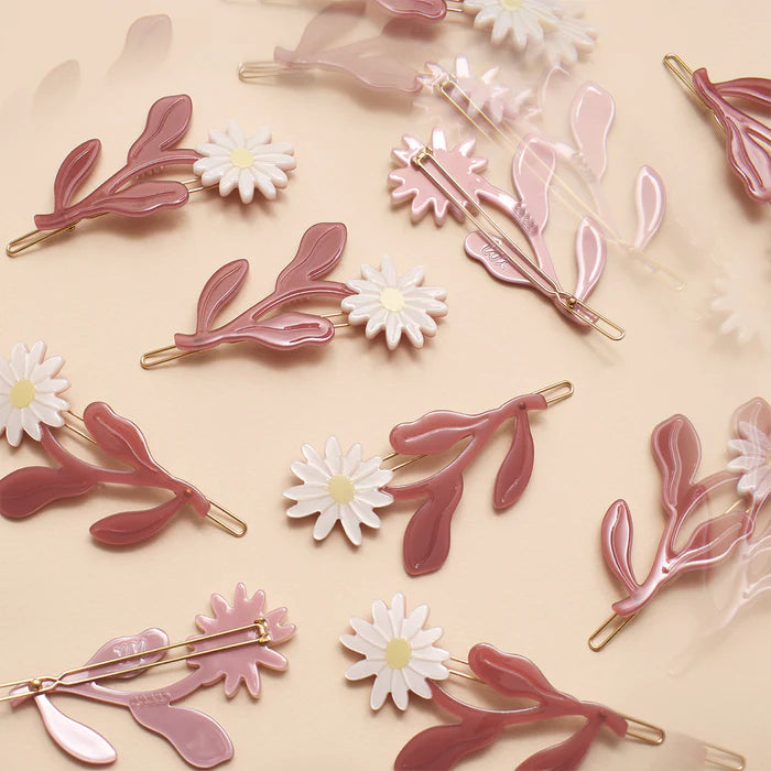 Marguerite Hair Barrette Set
