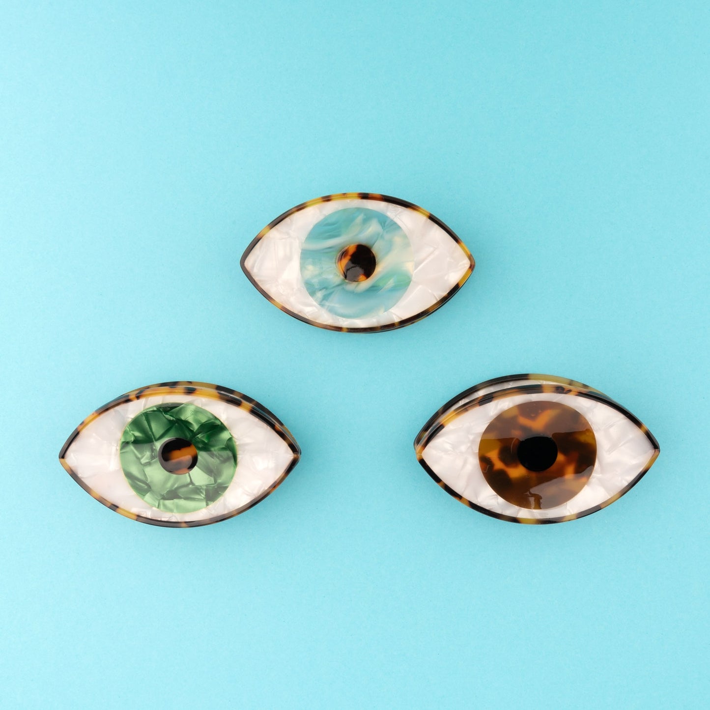 Eye Hair Claw - Blue