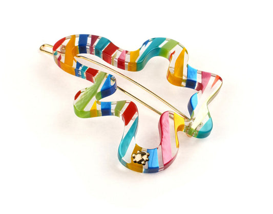 Organic Shape Hair Clip Tige Boule Barrette