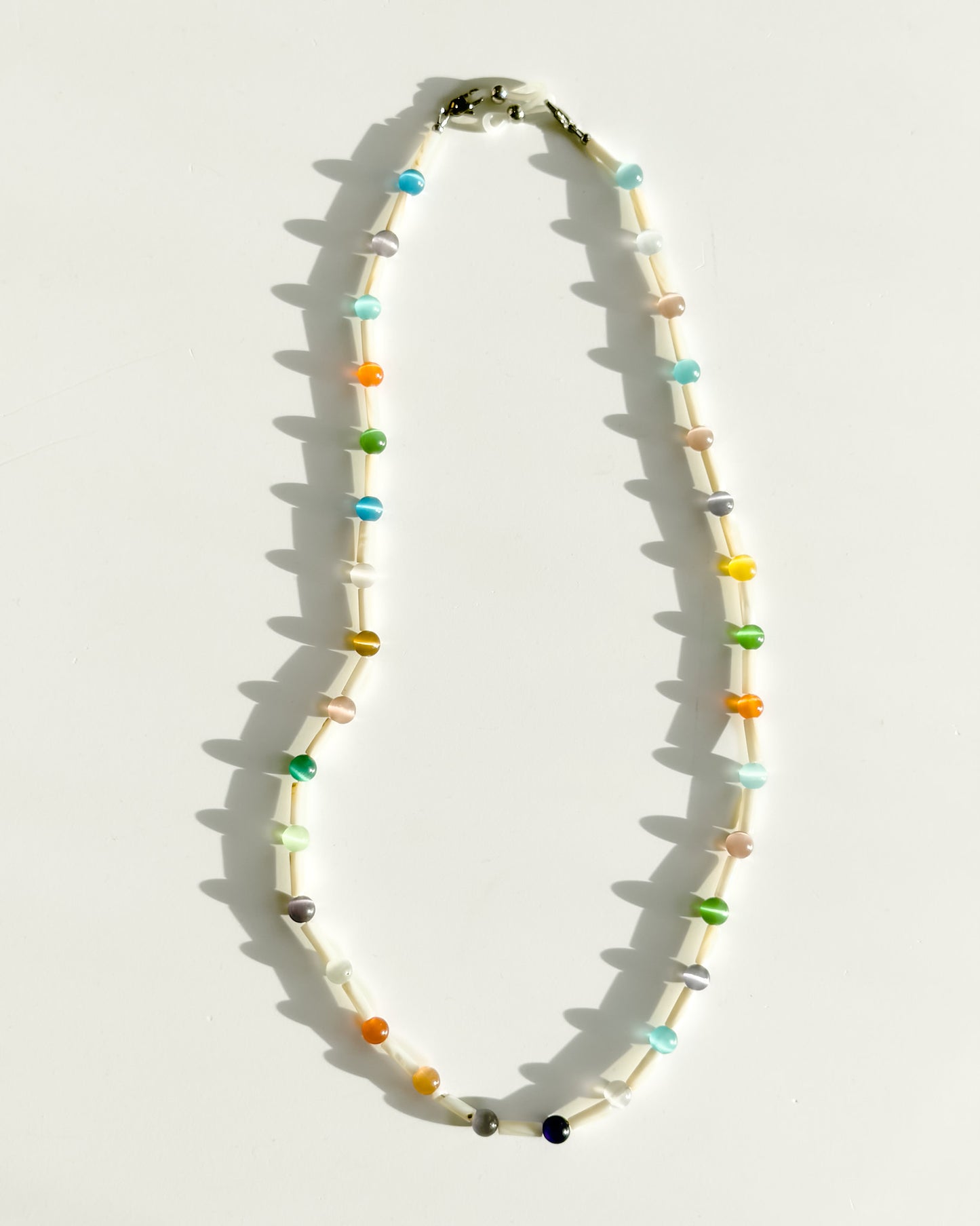 Mother of Pearl & Cat Eye Glasses Chain