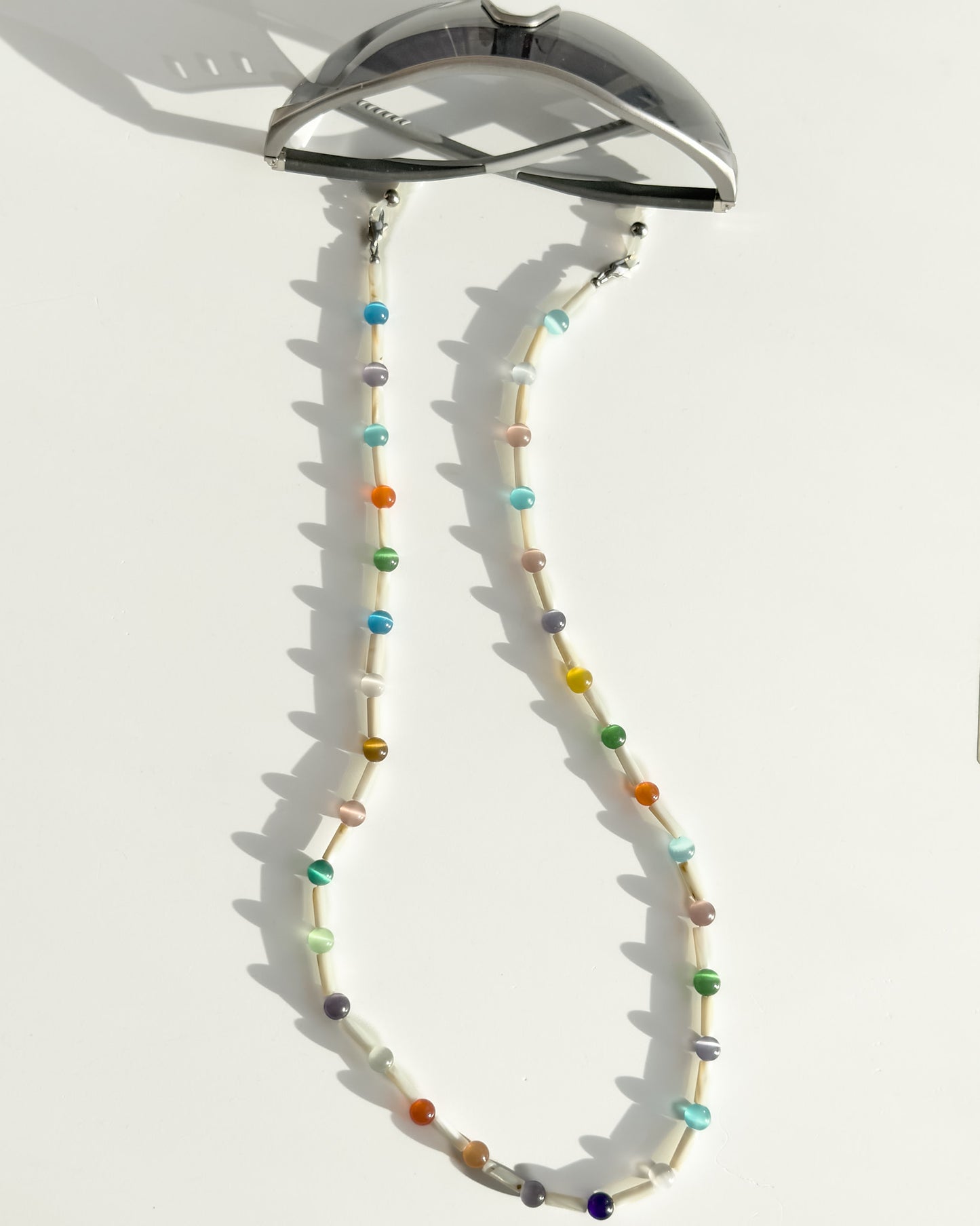 Mother of Pearl & Cat Eye Glasses Chain