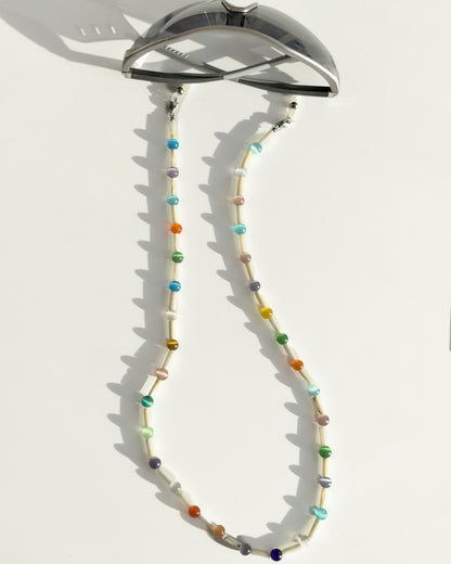 Mother of Pearl & Cat Eye Glasses Chain