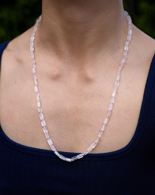 Rose Quartz  - Glasses Chain